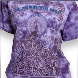 Fleetwood Mac Purple Tie Dye Band T-Shirt | Medium | graphic tee